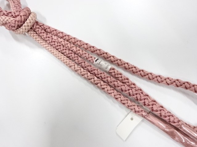 JAPANESE KIMONO / UNUSED HAND-TIED OBIJIME